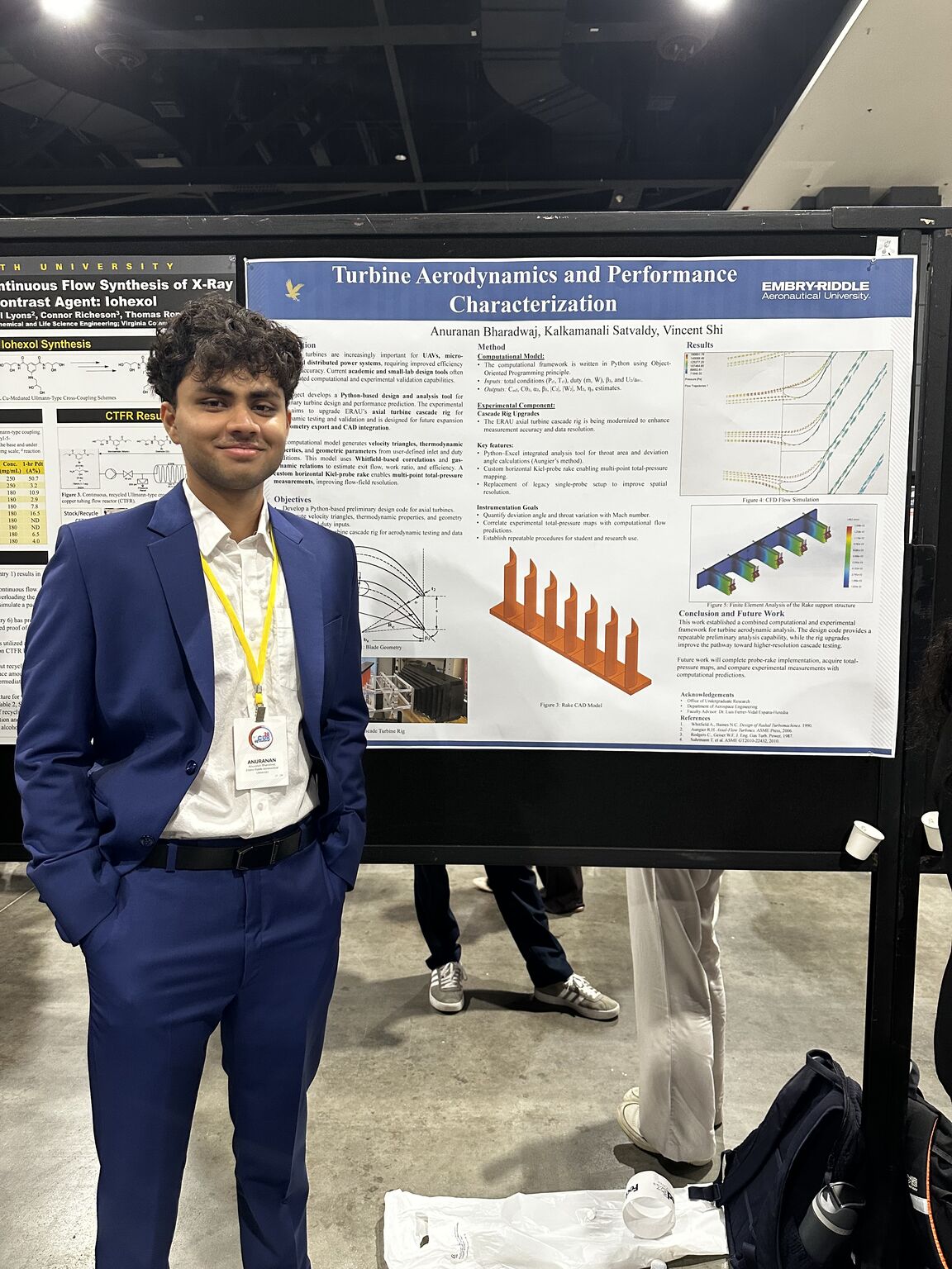 Presenting the Turbine Aerodynamics research poster at NCUR 2026