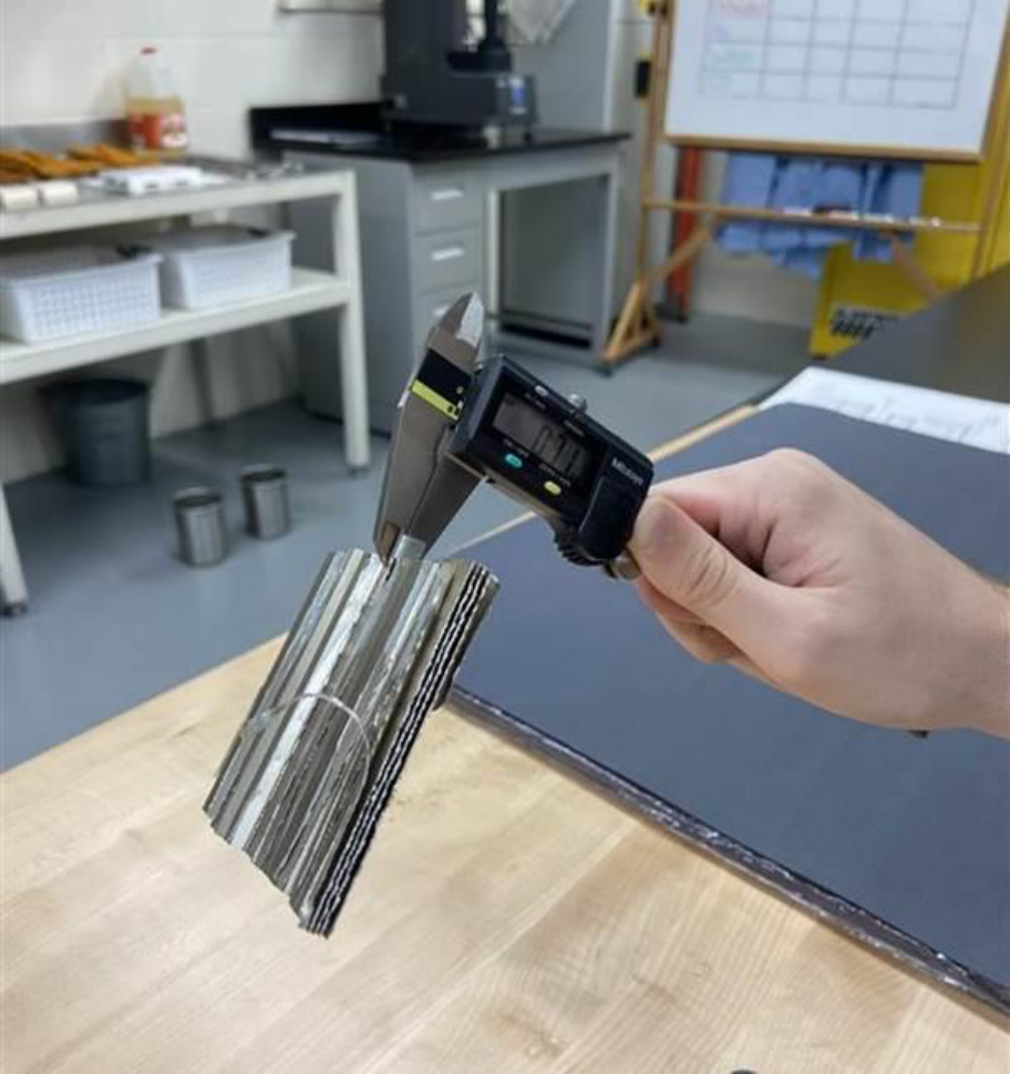 In-Plane Compressed Aluminum Honeycomb Specimen