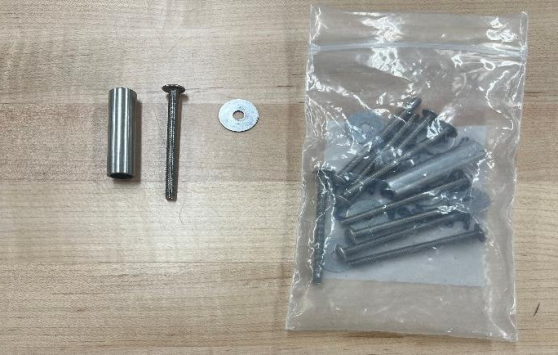 Screws, Washers, Tube Spacers, and Phillips Head Screwdriver