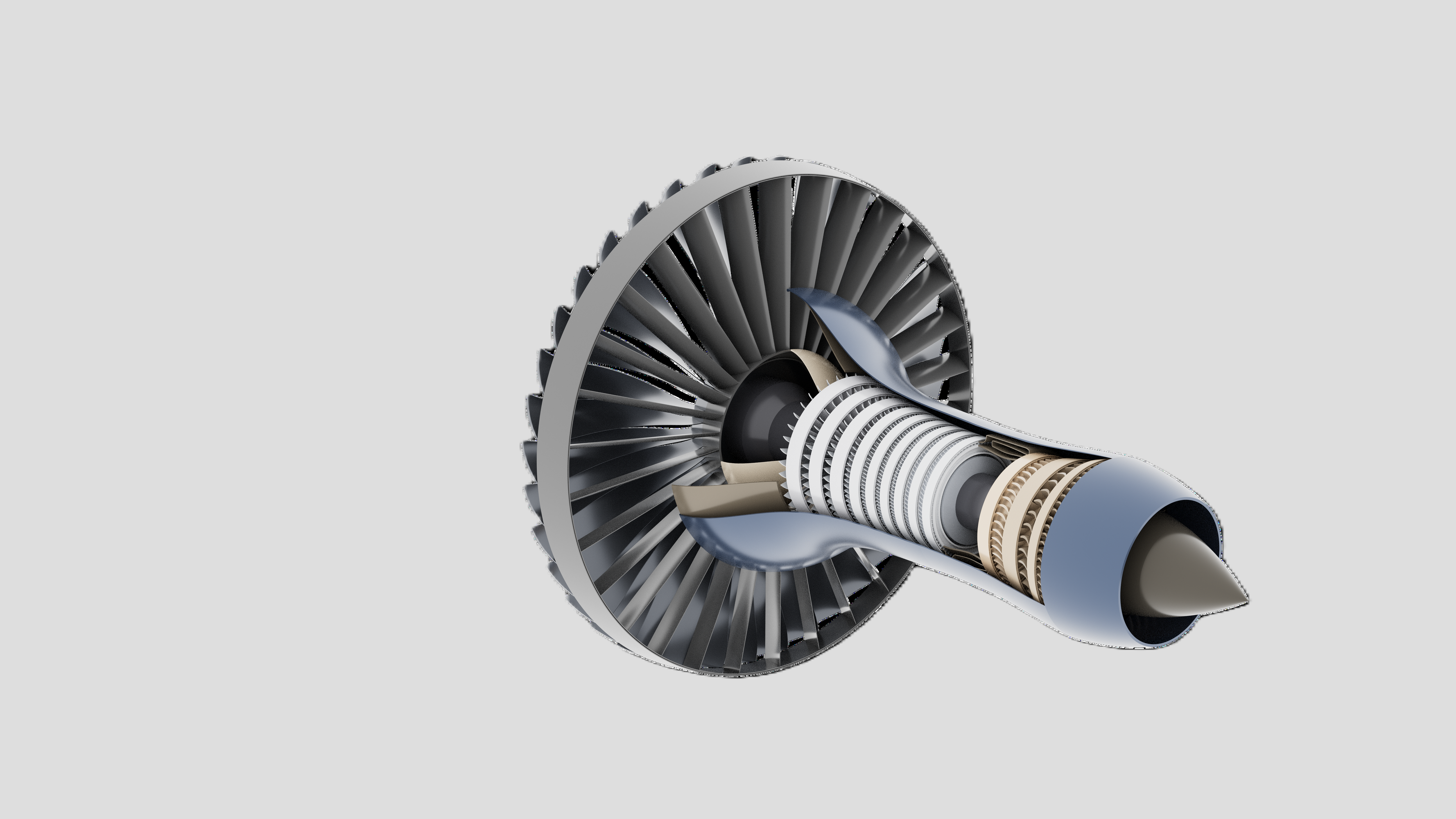 Atlas-85X engine render from the poster showing internal cross-section